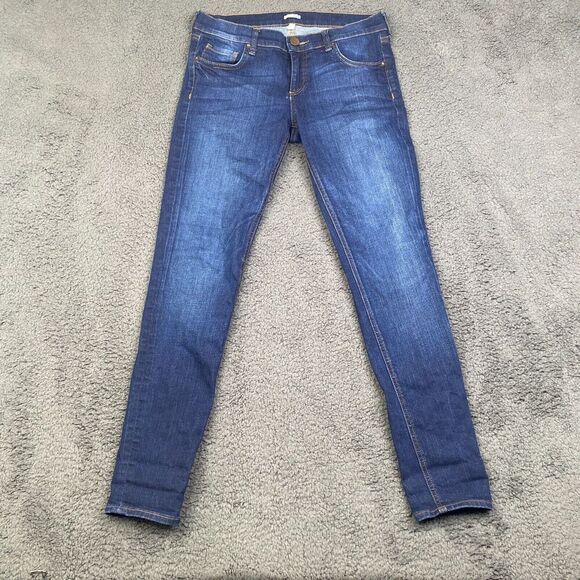 Edyson Jeans Womens Size 28 Sloan Skinny Dark Wash Blue Denim Stretch - Picture 1 of 8
